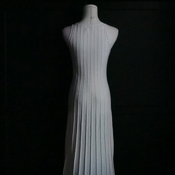 Wilfred | NWOT Pleated Sleeveless Dress in Off-White/Cream - Picture 4 of 7
